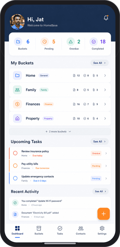 The LifeKeep app shown on a smartphone